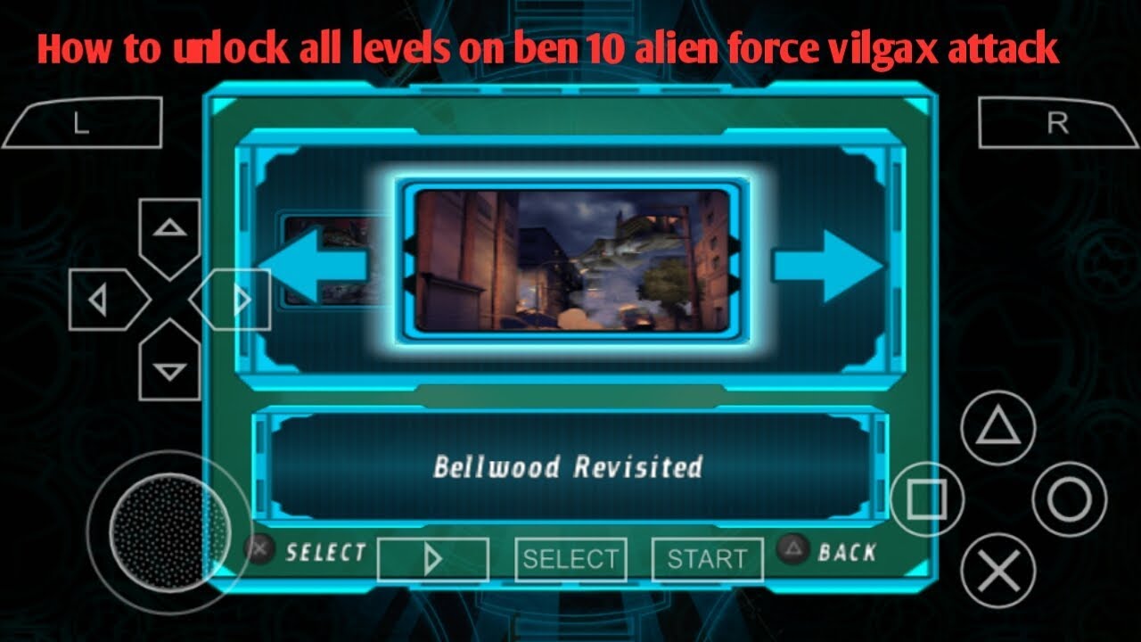 ben 10 alien force vilgax attacks cheats for ppsspp